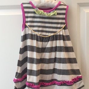 Matilda Jane Gray Stripe dress size 2